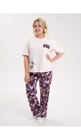 CLE LP15-1183/1 Набор одежды жен., св.розовый/т.фиолетовый