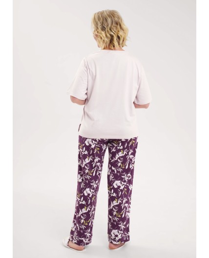 CLE LP15-1183/1 Набор одежды жен., св.розовый/т.фиолетовый