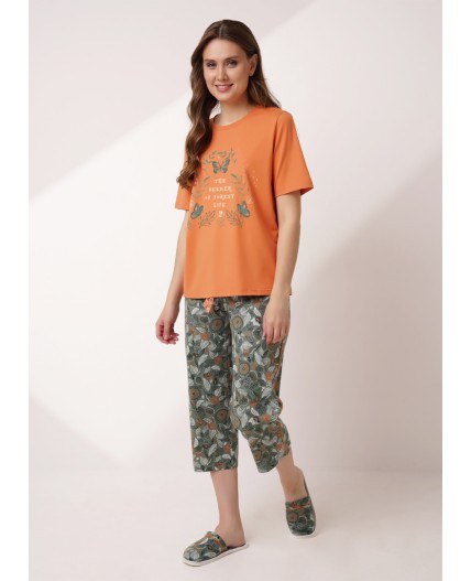 CLE LP15-1184/1 Набор одежды жен., т.оранжевый/зелёный