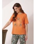 CLE LP15-1184/1 Набор одежды жен., т.оранжевый/зелёный