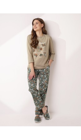 CLE LP15-1184/2 Набор одежды жен., т.бежевый/зелёный