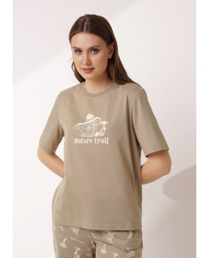 CLE LP15-1184/3 Пижама жен., т.бежевый/св.бежевый