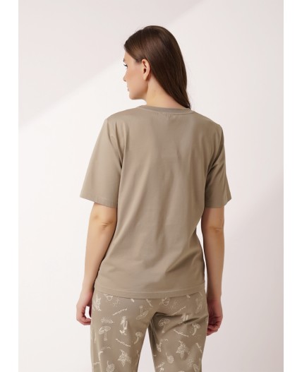 CLE LP15-1184/3 Пижама жен., т.бежевый/св.бежевый