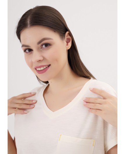 CLE LP25-1170 Набор одежды жен. Сандал, молочный/т.коричневый