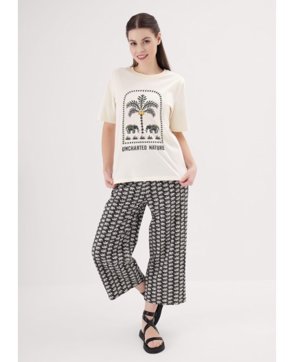 CLE LP25-1170/2 Набор одежды жен. Сандал, молочный/т.коричневый