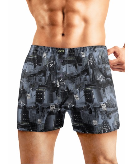 CLE MBX550921 Трусы муж., чёрный/св.зелёный