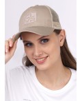 CLE Бейсболка 25 сетка  (GK1605-1001 кепка с козыр), бежевый