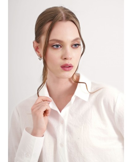 CLE Блузка жен. 156977/181кж, молочный