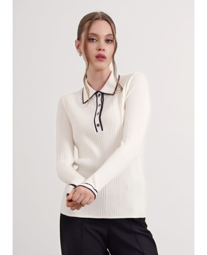 CLE Джемпер жен. 154528/181вн, молочный