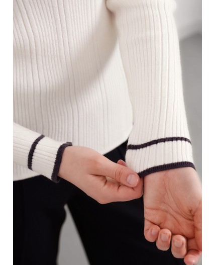 CLE Джемпер жен. 154528/181вн, молочный