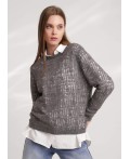 CLE Джемпер жен. 154533/183фэш, т.серый