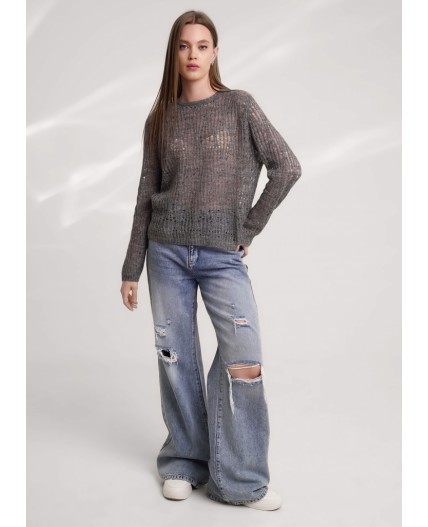 CLE Джемпер жен. 154533/183фэш, т.серый