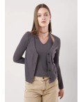 CLE Джемпер жен. 156877швс, т.серый