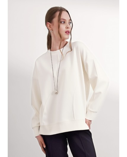 CLE Джемпер жен. 156972/181эф, молочный