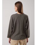 CLE Джемпер жен. 156990/182тдф, хаки/серый