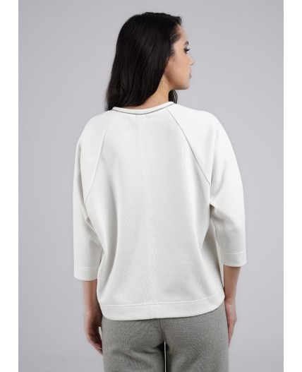 CLE Джемпер жен. 246480/130ииж_п, молочный