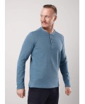 CLE Джемпер муж. 442464/24кжн maxi_п, т.голубой/чёрный