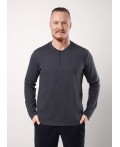 CLE Джемпер муж. 442464/24кжн_п, т.серый/чёрный