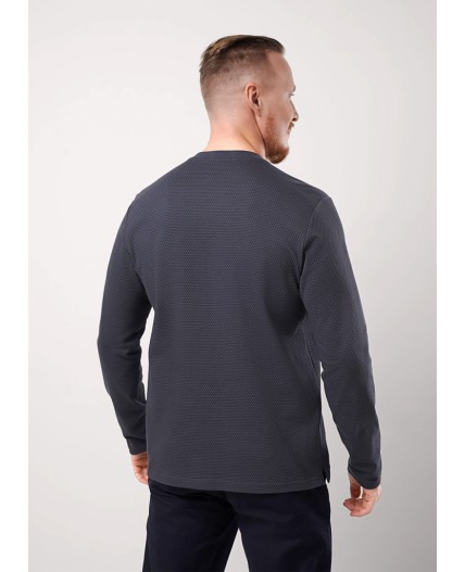 CLE Джемпер муж. 442464/24кжн_п, т.серый/чёрный