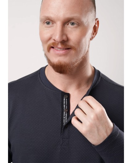 CLE Джемпер муж. 442464/24кжн_п, т.серый/чёрный