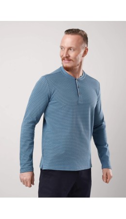 CLE Джемпер муж. 442464/24кжн_п, т.голубой/чёрный