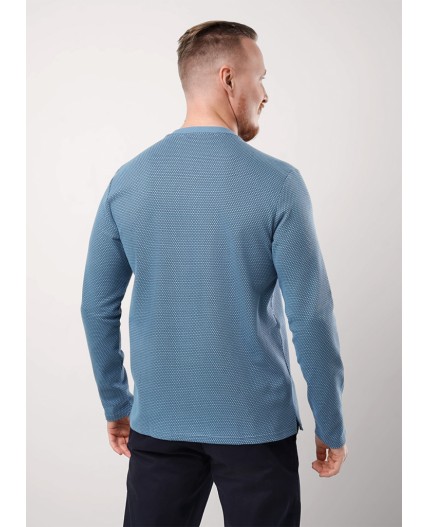 CLE Джемпер муж. 442464/24кжн_п, т.голубой/чёрный