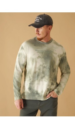 CLE Джемпер муж. 452613/05ккн maxi_п, серый/т.зелёный