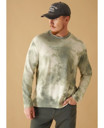 CLE Джемпер муж. 452613/05ккн_п, серый/т.зелёный