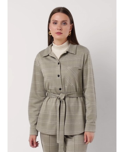 CLE Жакет жен. 156982/182ввэ, св.зелёный/хаки