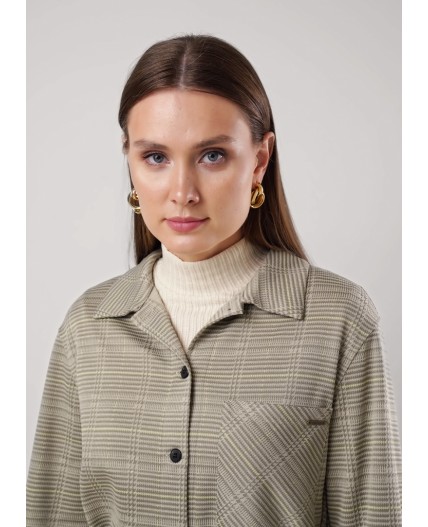 CLE Жакет жен. 156982/182ввэ, св.зелёный/хаки