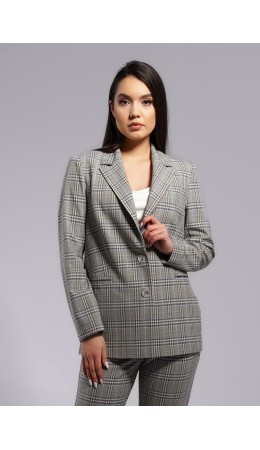 CLE Жакет жен. 243025/133нг, голубой/св.бежевый