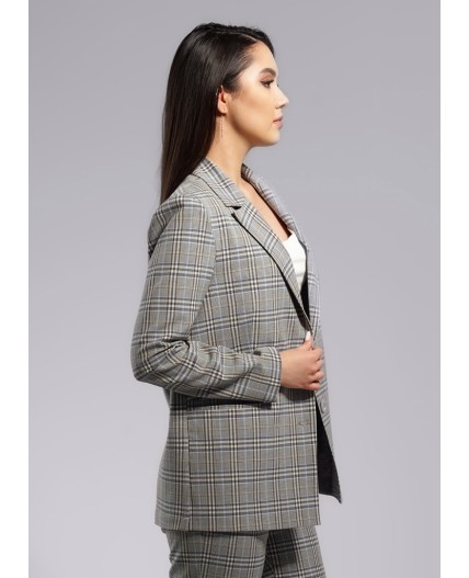 CLE Жакет жен. 243025/133нг, голубой/св.бежевый