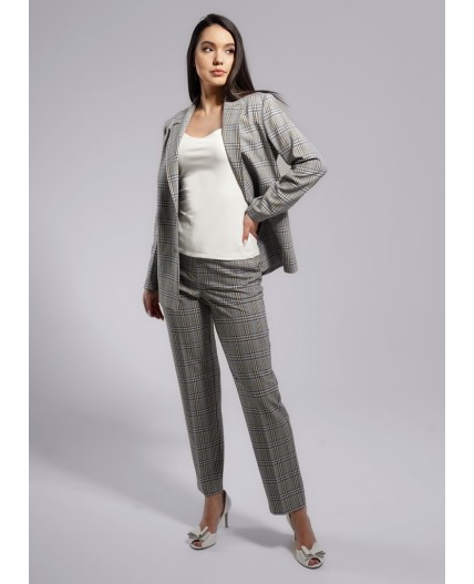 CLE Жакет жен. 243025/133нг, голубой/св.бежевый