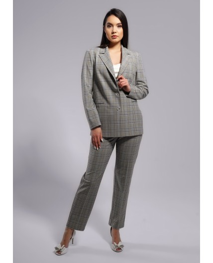 CLE Жакет жен. 243025/133нг, голубой/св.бежевый