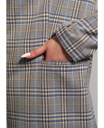 CLE Жакет жен. 243025/133нг, голубой/св.бежевый