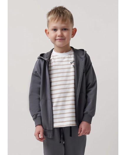 CLE Куртка мал. 856896у_п, т.серый