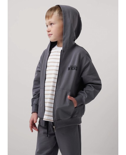 CLE Куртка мал. 856896у_п, т.серый