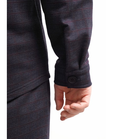 CLE Куртка муж. 452508/03ан, т.серый/т.бордовый