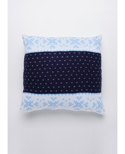 CLE Наволочка 451007ак 40*40, т.синий/молочный