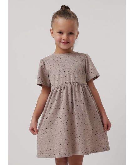 CLE Платье дев. 856865кдн, т.бежевый/чёрный