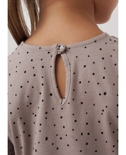 CLE Платье дев. 856865кдн, т.бежевый/чёрный