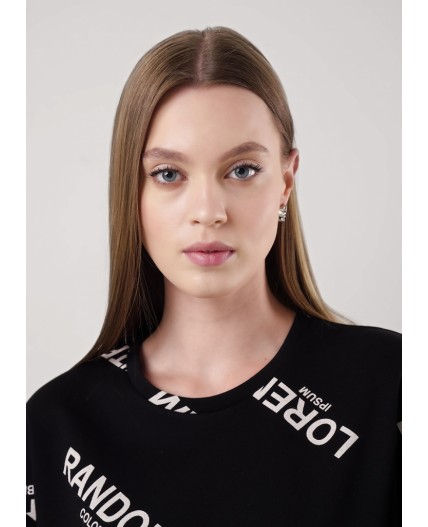 CLE Платье жен. 156881сдн, чёрный/молочный