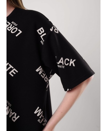 CLE Платье жен. 156881сдн, чёрный/молочный