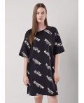 CLE Платье жен. 156881сдн, чёрный/молочный