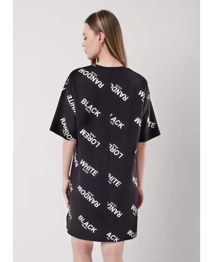 CLE Платье жен. 156881сдн, чёрный/молочный