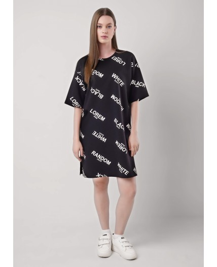 CLE Платье жен. 156881сдн, чёрный/молочный