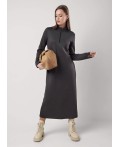 CLE Платье жен. 156883ииж, чёрный/т.серый