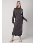 CLE Платье жен. 156883ииж, чёрный/т.серый