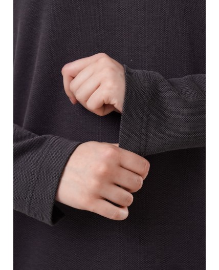 CLE Платье жен. 156883ииж, чёрный/т.серый