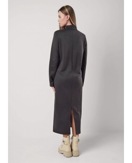 CLE Платье жен. 156883ииж, чёрный/т.серый